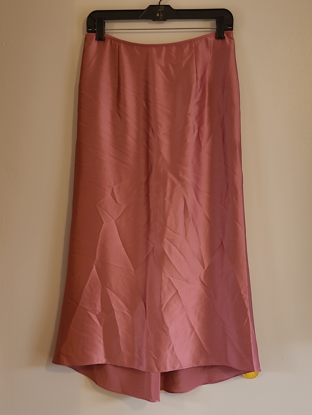 Vince 100% Silk Mauvy Pink Midi Slip Skirt Bias Cut Sz 6 Flattering Dainty Chic - Picture 6 of 13